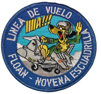 Escudo bordado Línea de vuelo Floan 9ª Escuadrilla   Armada Espa